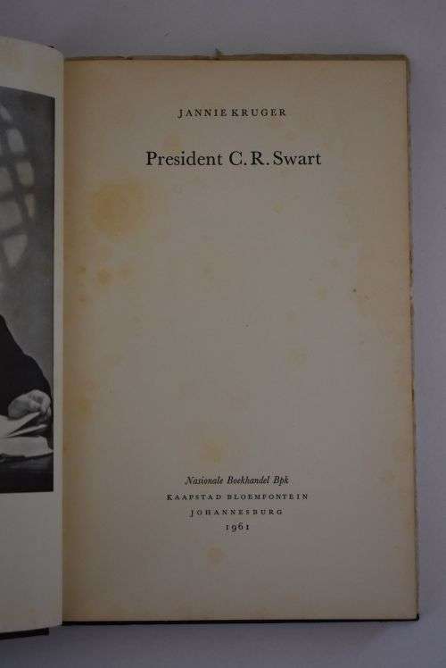 Jannie Kruger: President C. R. Swart. Johannesburg, 1961.