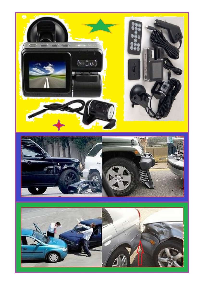 DASHBOARD CAMERA WITH 2 CAMERAS