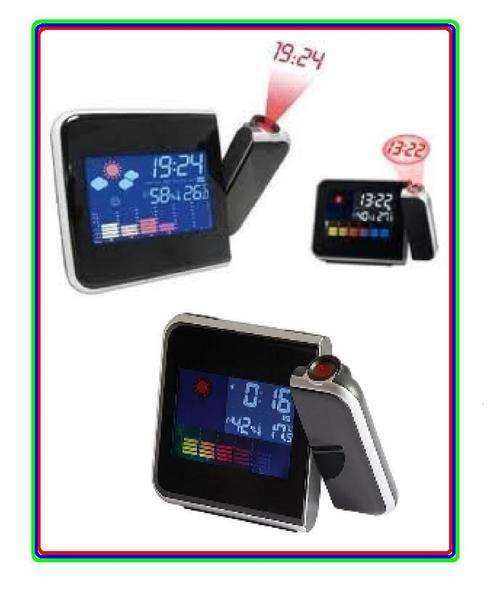 PROJECTING ALARM CLOCK WITH 6 FUNCTIONS