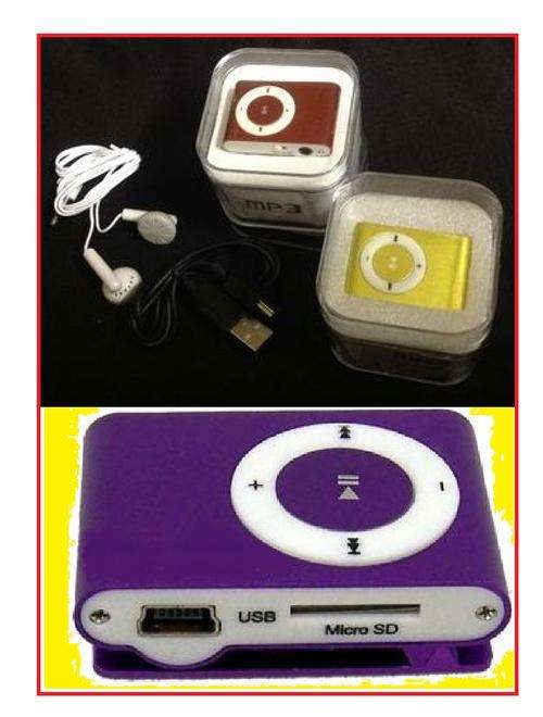 MINI MP3 PLAYER---LIGHT BLUE COLOR