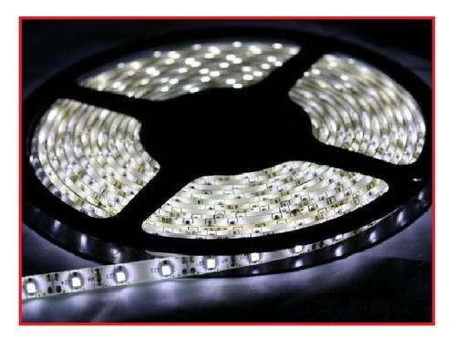 5 METER WHITE  LEDS ROL WATERPROOF + POWER SUPPLY
