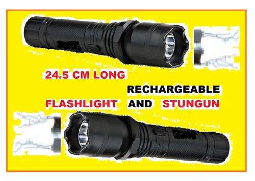 HEAVY DUTY STUN GUN WITH FLASHLIGHT