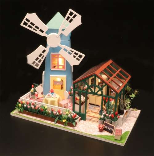 Amsterdam Windmill Flower House