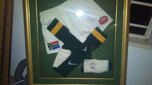 Joost van der Westhuizen shorts and socks signed