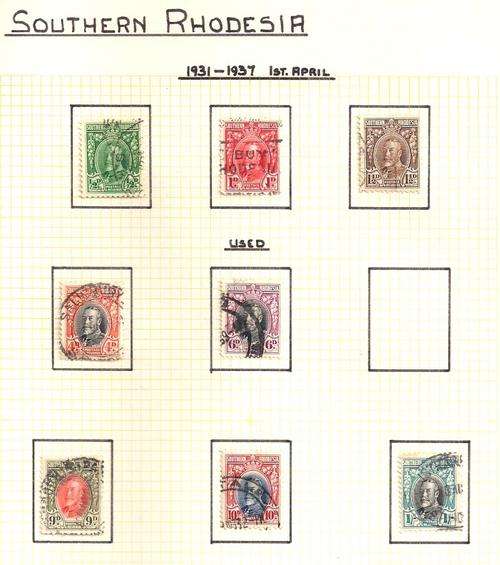 SOUTHERN RHODESIA - PART SET FIELD MARSHALLS - USED HINGED - CV R305