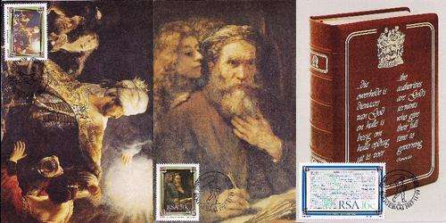 THEMATICS - RELIGION - THE BIBLE - SET OF THREE RSA CARDS (1987)