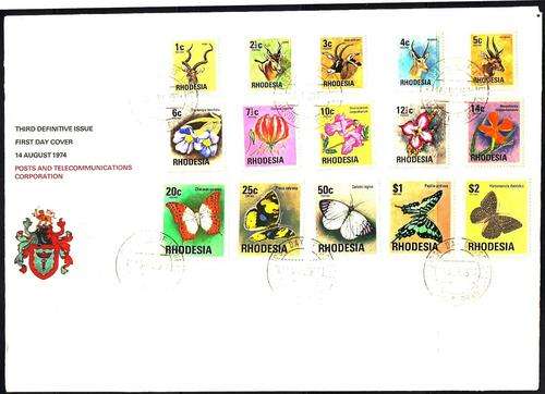 RHODESIA - 3rd DEFINITIVES - 1974