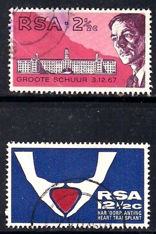THEMATICS (MEDICINE)  - FINE USED STAMPS - 1st HEART TRANSPLANT - RSA 1969
