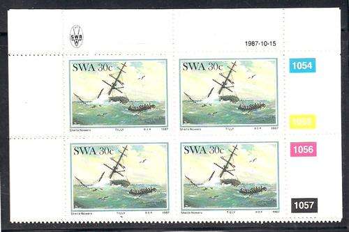THEMATICS (SHIPS / MARITIME) - SET OF FINE UM CONTROLS - SWA SHIPWRECKS (1987)