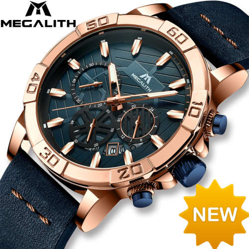Watches Mens Sport chronograph waterproof watch men top brand MEGALITH 2020