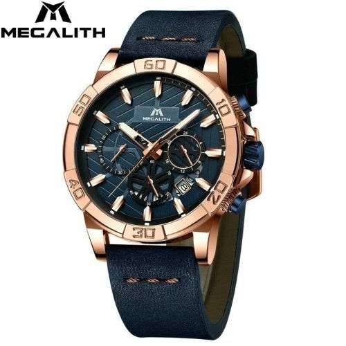 Watches Mens Sport chronograph waterproof watch men top brand MEGALITH 2020