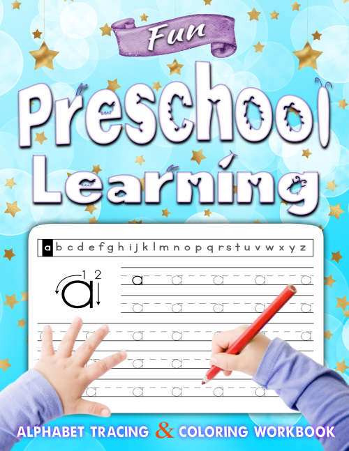 Fun Preschool Learning - Alphabet Tracing and Colouring workbook - Same Day delivery