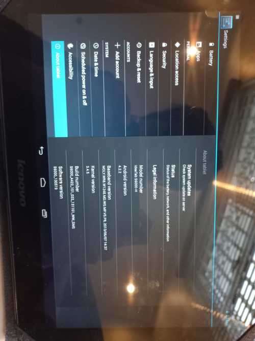 LENOVO S6000-H TABLET(includes protective case)