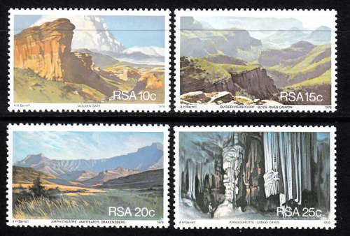 RSA SACC 455-458: 13.11.1978: TOURISM IN SOUTH AFRICA SET OF 4. U/MINT(**)