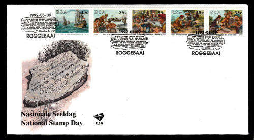 RSA: FDC 5.19: ISSUED 9.5.1992: NATIONAL STAMP DAY 1992