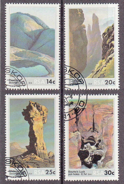 RSA SACC 616-619: 20.11.1986: SCENIC BEAUTY SET OF 4. USED(CTO)