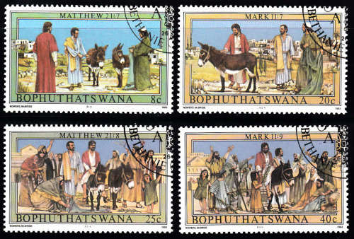 BOP. SACC 104-107: 30.3.1983: EASTER STAMPS 1983 (3RD IN SERIES) SET OF 4. USED(CTO)