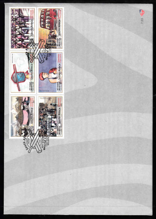 RSA: SACC 1529-1534: FDC  7.53: ISSUED 28.2.2003: ICC CRICKET WORLD CUP 2003