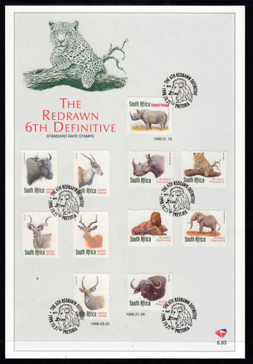 RSA: FDC 6.83: REDRAWN 6TH DEFINITIVE SERIES (STANDARD POSTAGE). SOUGHT AFTER,