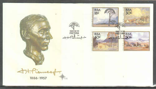 RSA: SACC 707-707: FDC 5.6: 3.8.1989: PIERNEEF PAINTINGS. CV R20