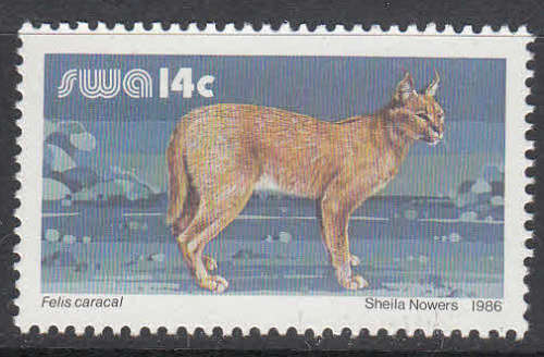 SWA: SACC 472: 1.4.1986: 14c ADDITIONAL VALUE TO DEFINITIVE ISSUE. U/MINT(**).