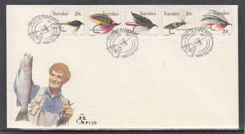 TRANSKEI: FDC 1.29: ISSUED 2.3.1983: FISHING FLIES (4TH IN SERIES)