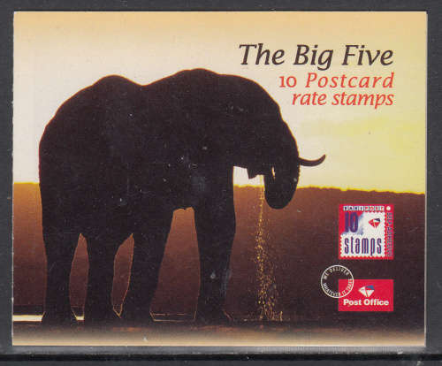 RSA: SACC 1768: 24.2.2006: BIG 5 NEW DESIGN BOOKLET. AIRMAIL POSTCARD RATE