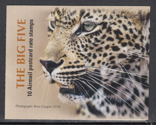 RSA: SACC ??: 26.11.2018: BIG 5 NEW DESIGN BOOKLET. AIRMAIL POSTCARD RATE