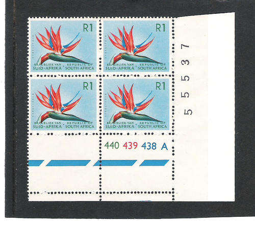 SACC 273A: U/MINT R1 CONTROL 440 439 438 PANE A - WMK. RSA T/BECHE