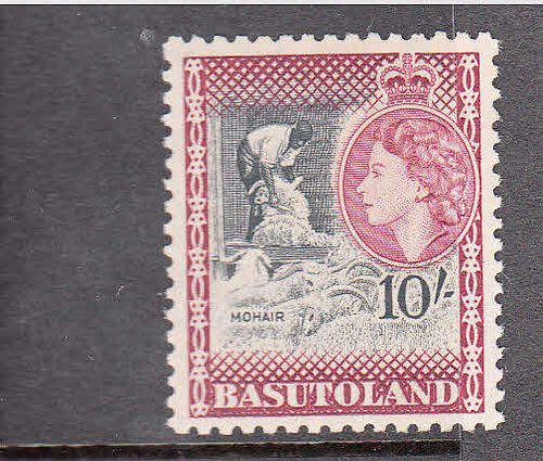 BASUTOLAND: U/MINT 1954-1958 QEII DEFINITIVES - 10/- VALUE (SG53)