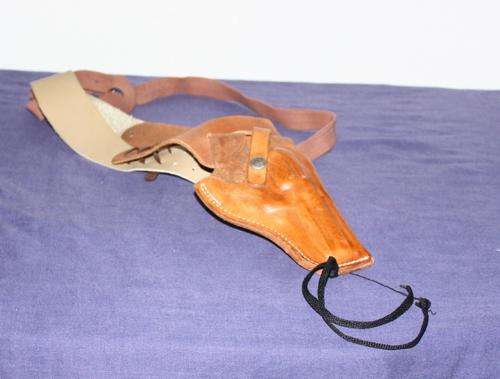 Leather Gun Holster with Shoulder Strap