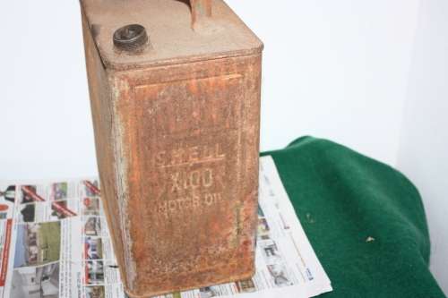 Old Shell Oil Tin