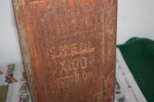 Old Shell Oil Tin