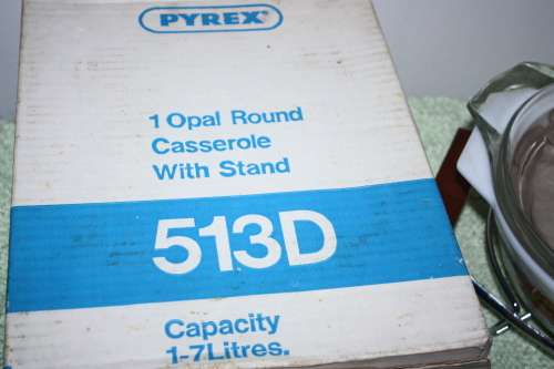 Boxed Pyrex Dish with Stand No 2