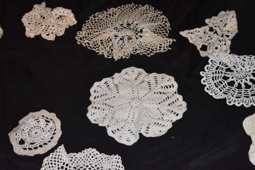 40 Assorted Crocheted Cloths