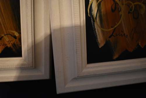 2 Oil on Board Nude Male & Female