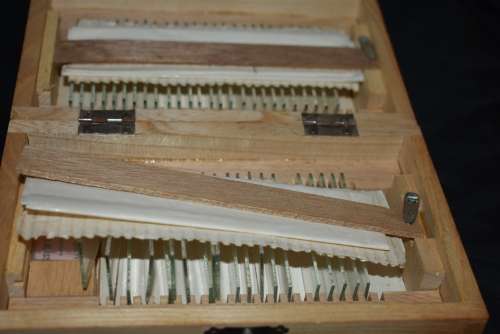 Boxed Microscope. Slides and Extra's