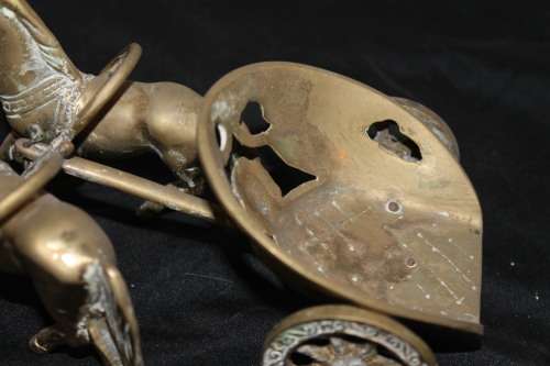 Brass Horse and Carriage