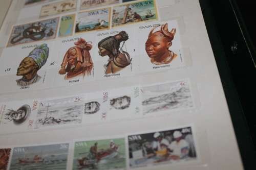 300 Stamps in A5 book on SWA