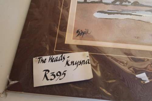 Knysna Heads Water Colour