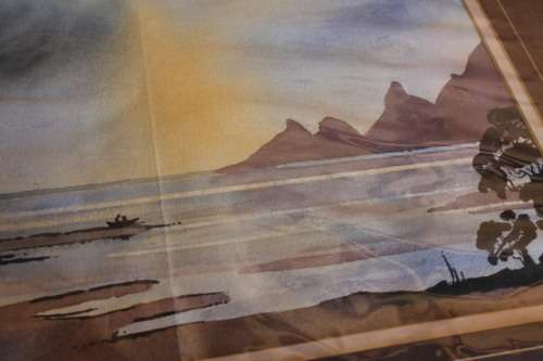 Knysna Heads Water Colour