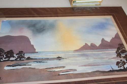 Knysna Heads Water Colour
