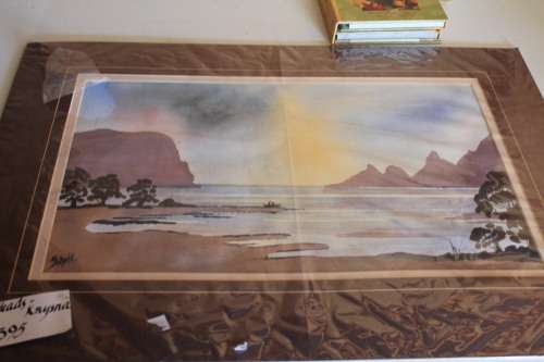 Knysna Heads Water Colour