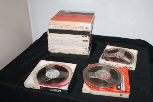 12 Reel to Reel Recording Tapes