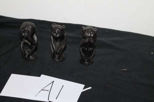 See no Evil Speak no Evil Hear no Evil Wooden Ornaments