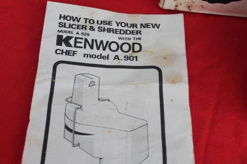 Kenwood Shredder and Slicer