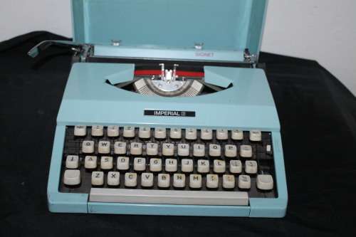 Powder Blue Imperial Typewriter