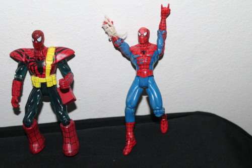 Spiderman x 4 Action Figures