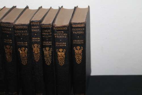 Set of 13 Leather Bound Charles Dickens