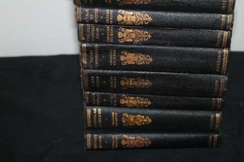 Set of 13 Leather Bound Charles Dickens